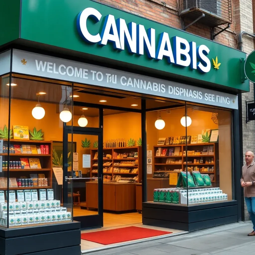 Exterior of a new cannabis dispensary in Oswego County