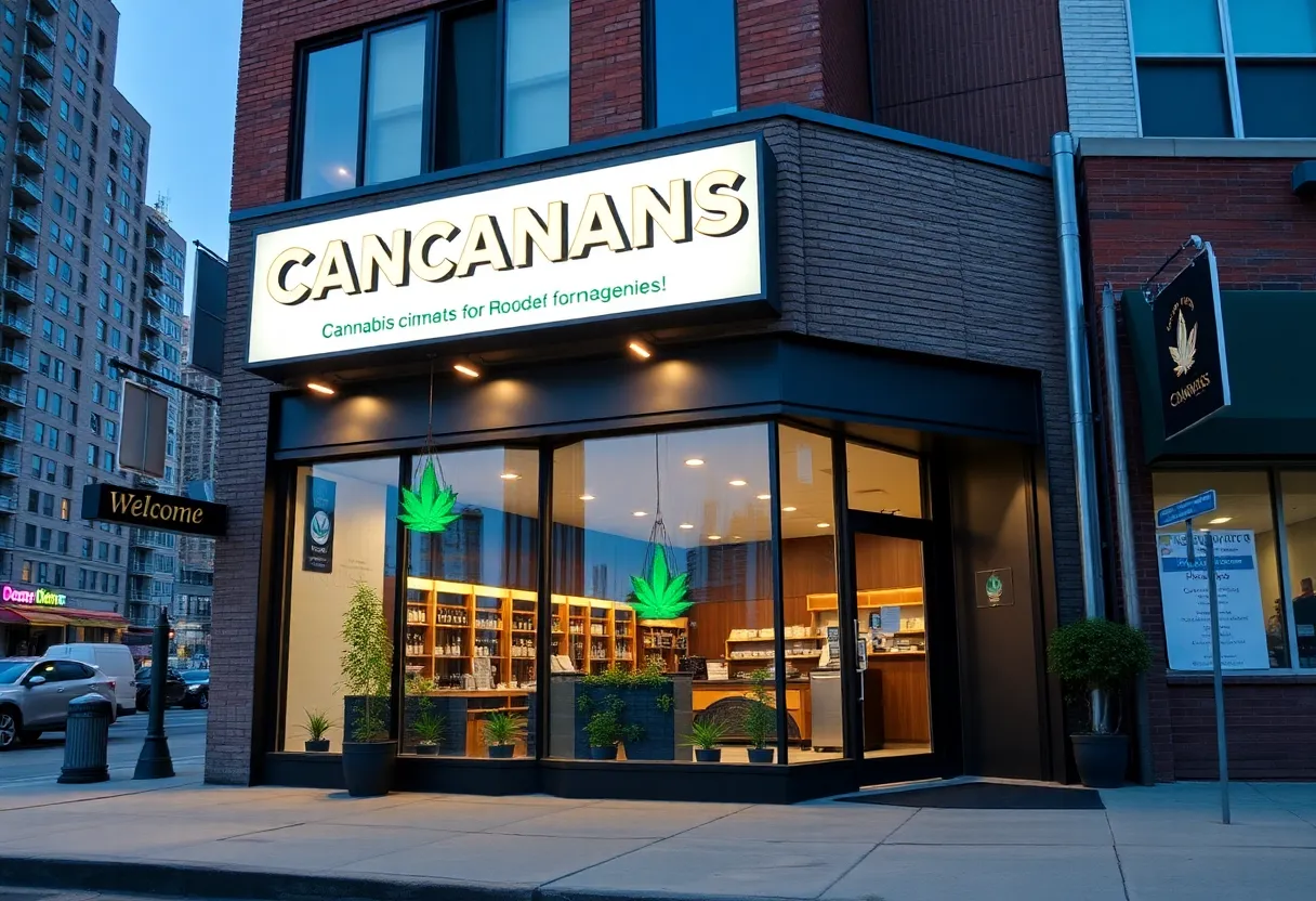 Exterior view of Renaissant NYC cannabis dispensary in Queens
