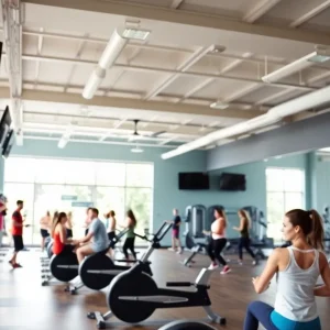 Interior of Rostudios fitness studio in Greenwich Village