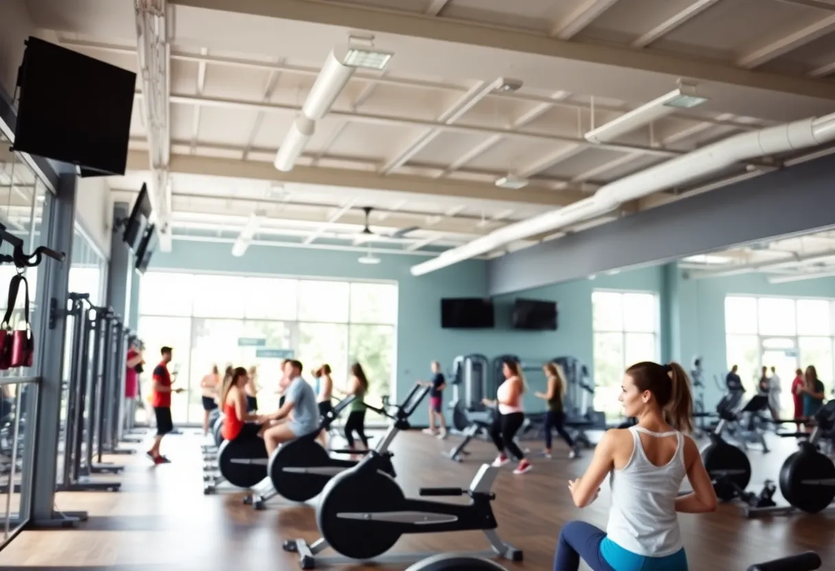 Interior of Rostudios fitness studio in Greenwich Village