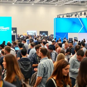 Attendees networking at Tech Week 2025 in New York City