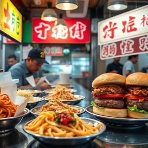 Exterior view of Xi'an Famous Foods takeout restaurant in Alexandria.