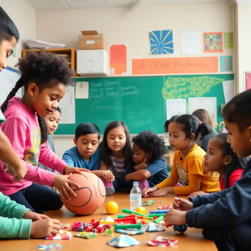 Children participating in after-school activities in New York City.