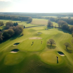 Aerial view of Bethpage Black Golf Course