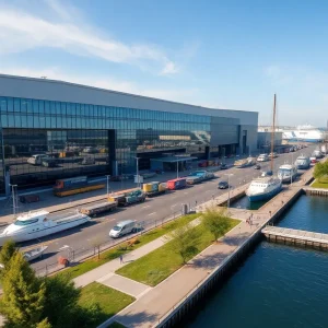 Rendering of the new marine terminal at Hunts Point