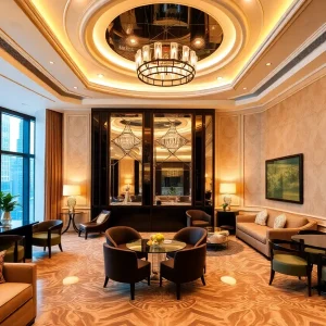 Luxurious interior of The Chatwal Hotel in New York City