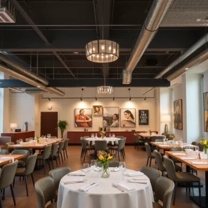 Interior view of Convene 555 Broadway event venue in SoHo