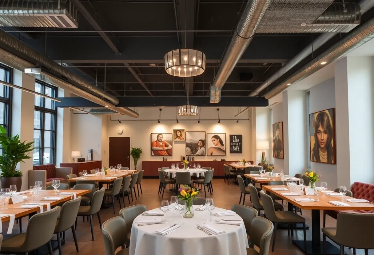 Interior view of Convene 555 Broadway event venue in SoHo