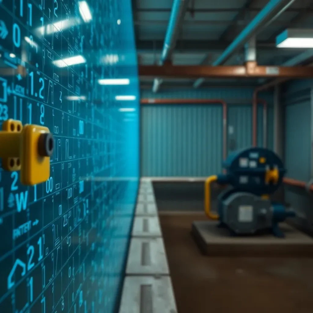 Digital security measures at a water utility facility