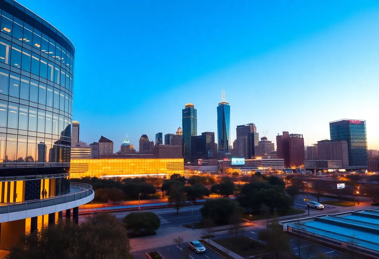 Vibrant skyline of Dallas representing a supportive community