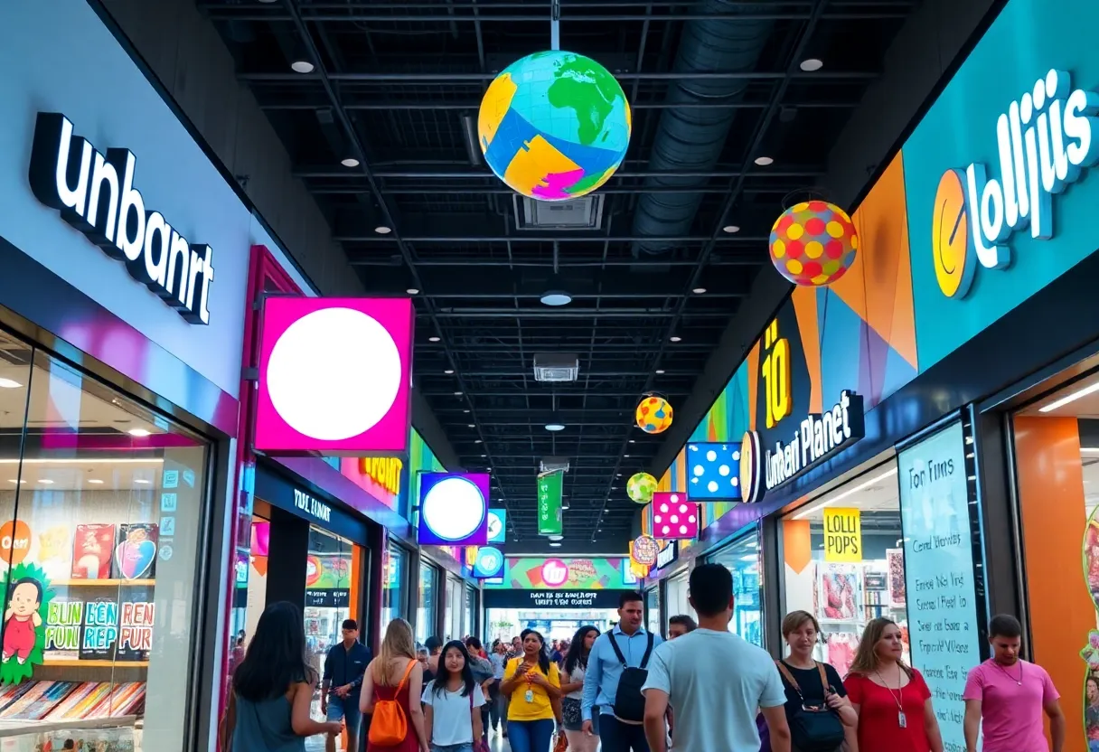 Interior view of Eastview Mall with new retailers