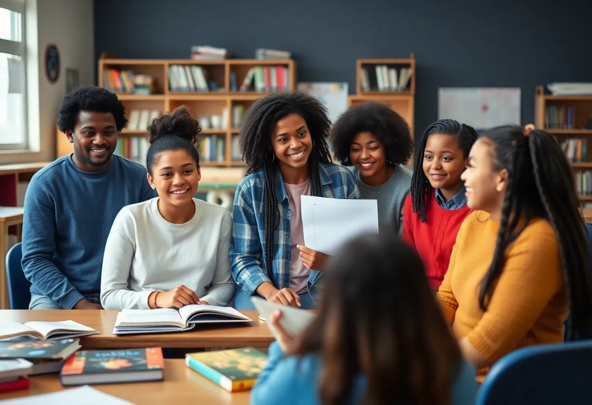 Classroom discussion on diversity and education