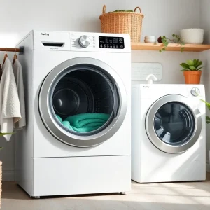 Modern energy-efficient heat pump clothes dryer