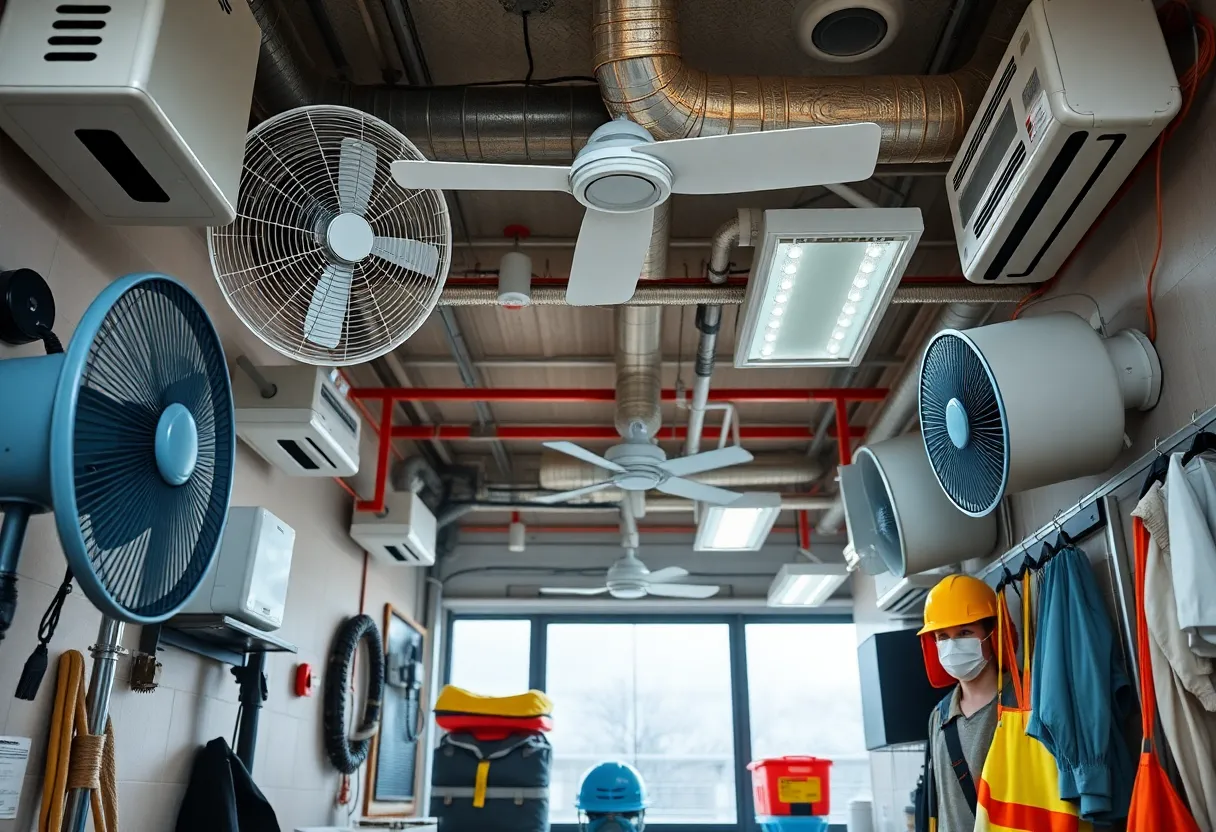 Cooling and protective equipment for workers in extreme heat