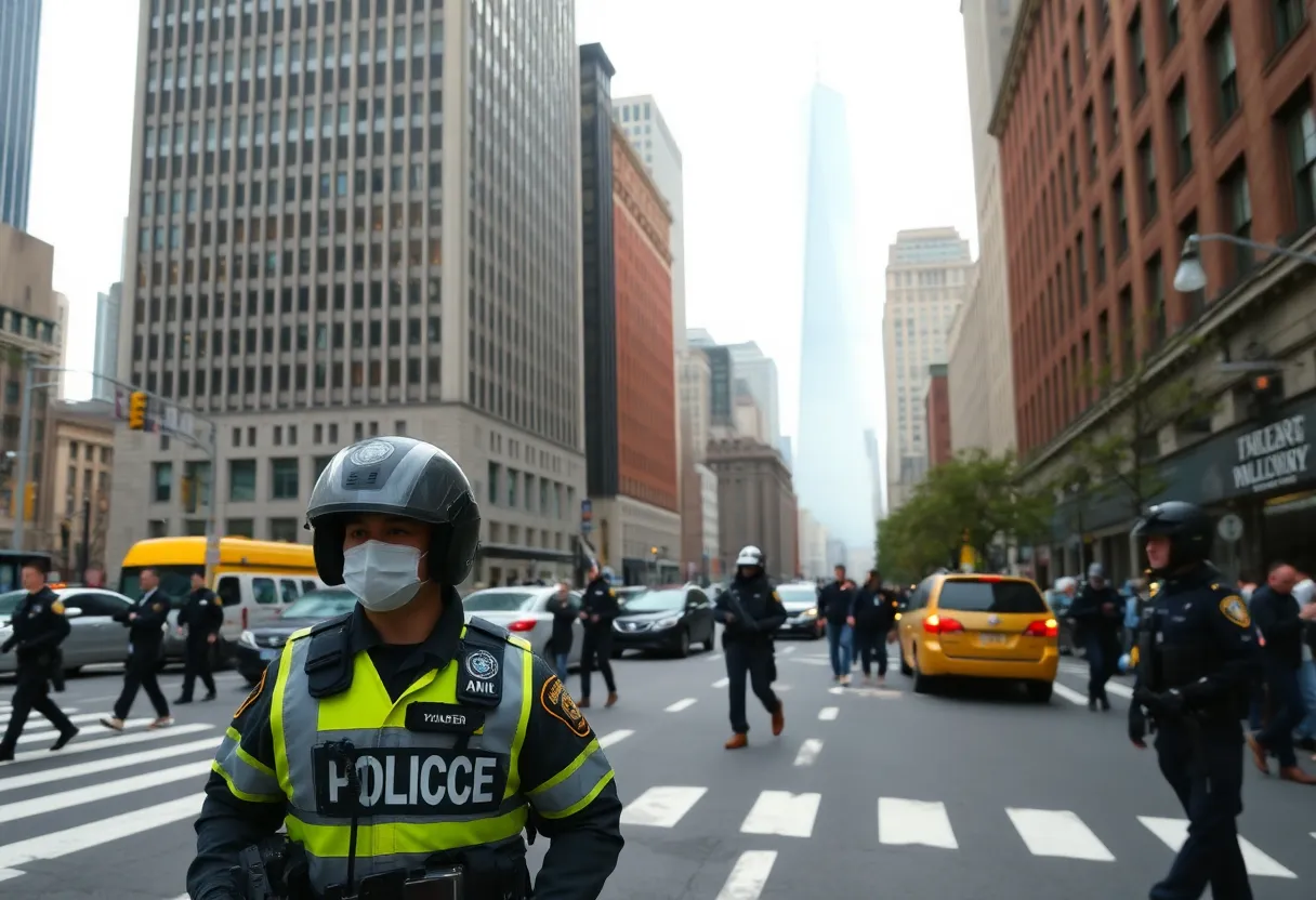 Federal agents in New York City streets