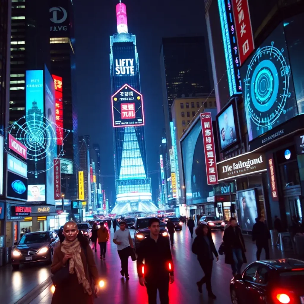 Futuristic cityscape illustrating artificial intelligence integration