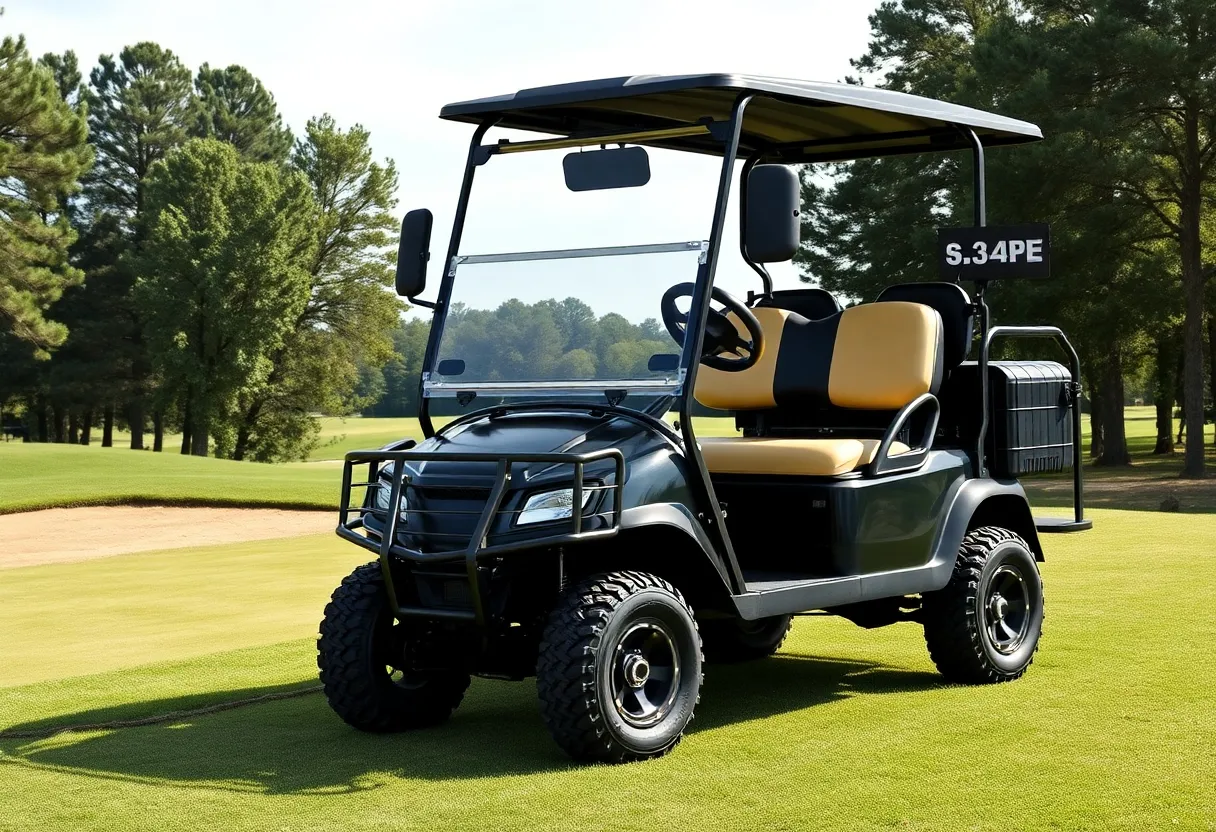 Armored golf cart designed for security