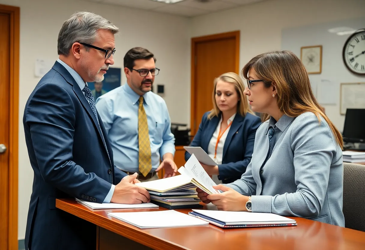 Professional office environment emphasizing workplace dynamics