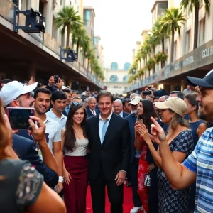 Red carpet premiere of Happy Gilmore 2 with celebrities and golfers