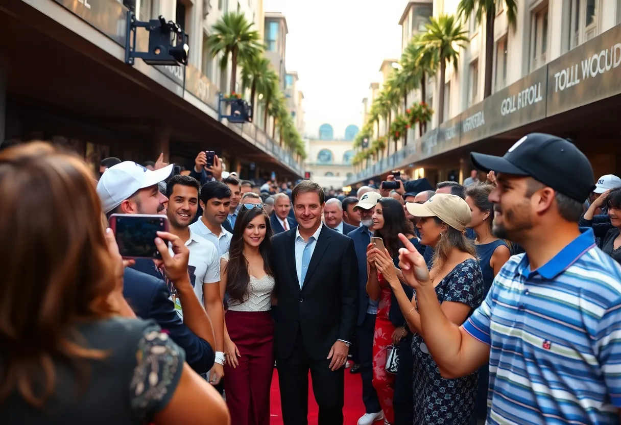 Red carpet premiere of Happy Gilmore 2 with celebrities and golfers