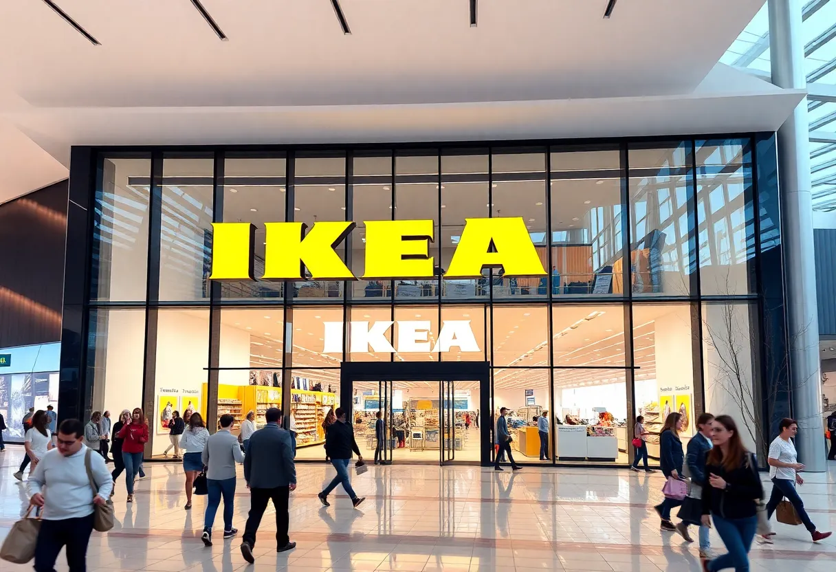 Rendering of the new IKEA store at Destiny USA in Syracuse