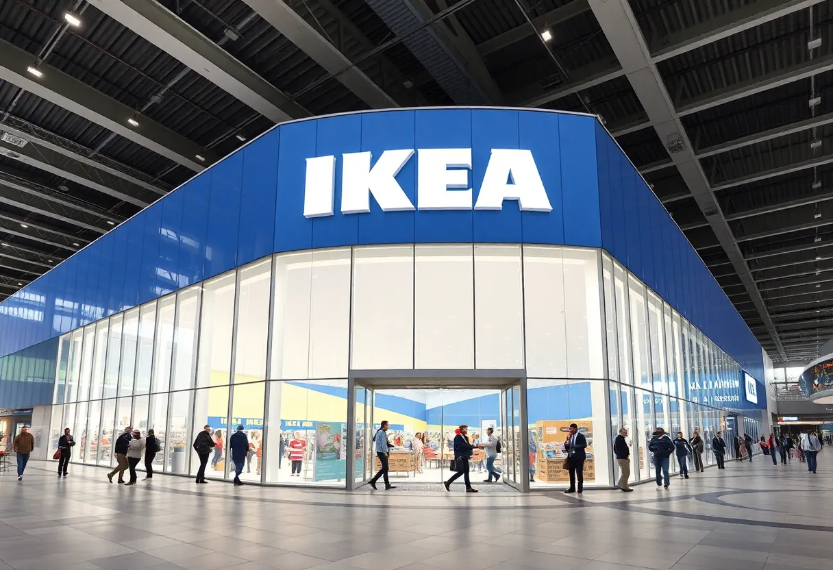 A modern IKEA store located in upstate New York