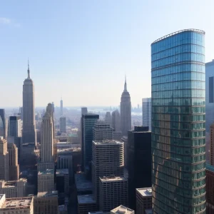 Panoramic view of luxury apartments in New York City