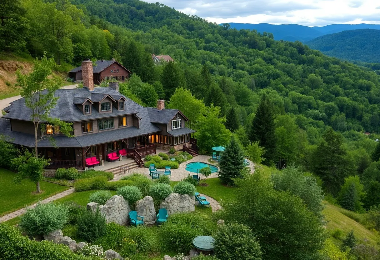 Beautiful luxury hotel in Upstate New York surrounded by nature