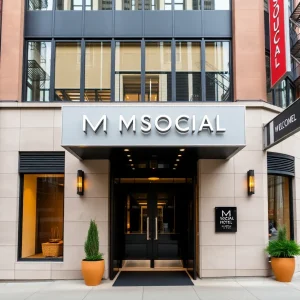 Exterior view of M Social Hotel in Lower Manhattan