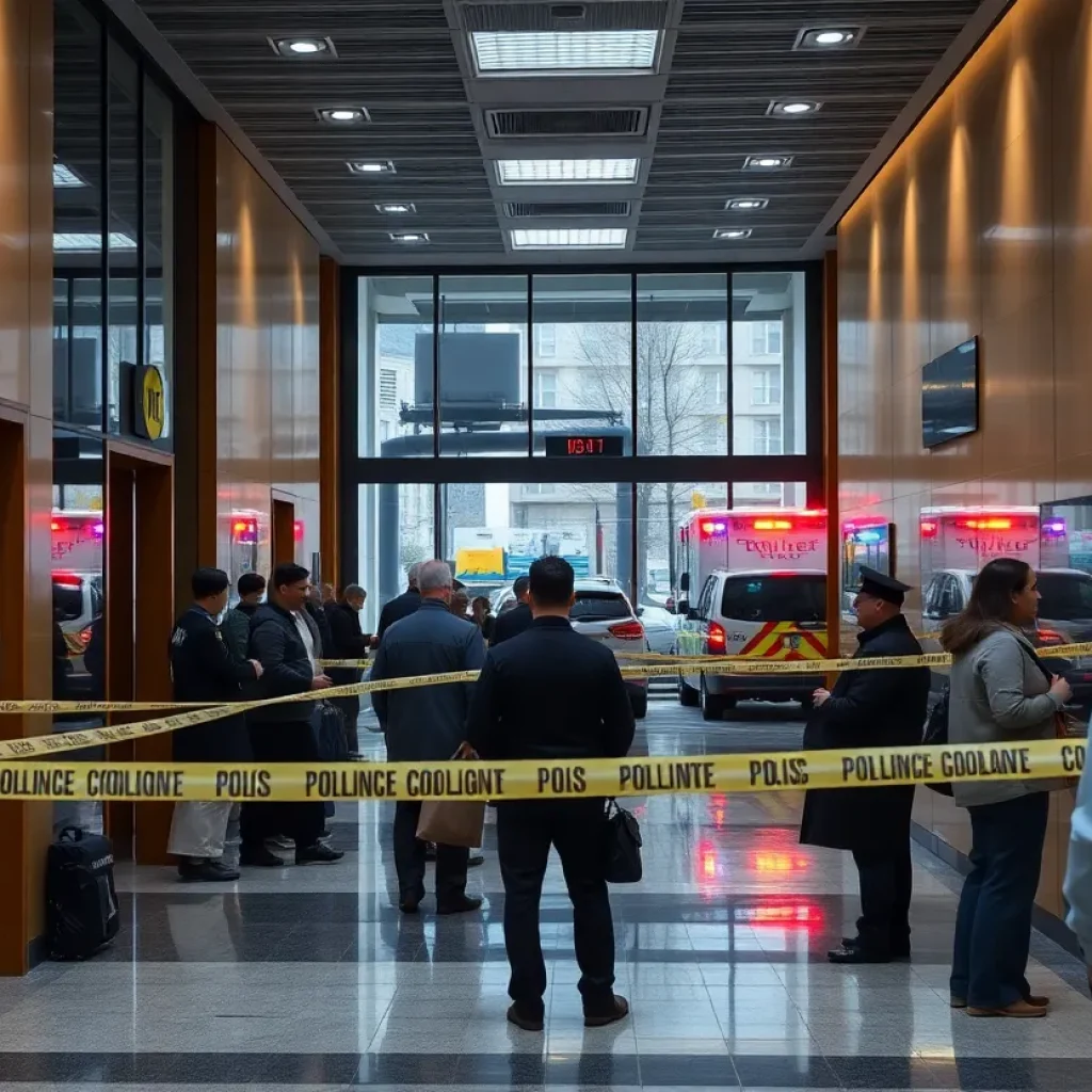 Scene of a shooting incident in Manhattan