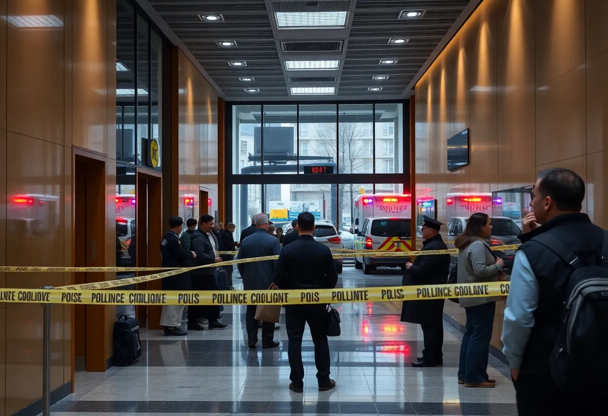 Scene of a shooting incident in Manhattan