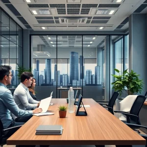 Interior view of New Holland Capital's office space