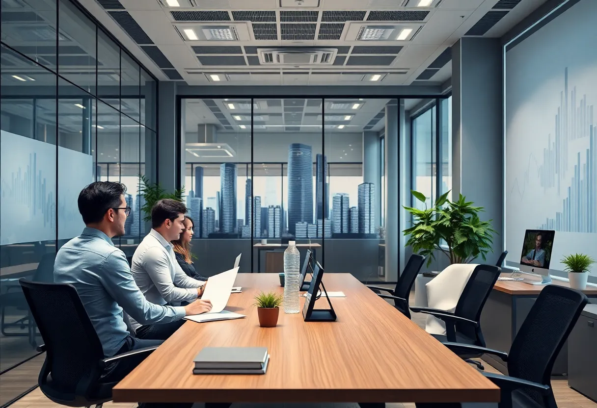 Interior view of New Holland Capital's office space