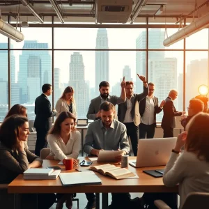 Creative environment of an advertising agency in New York