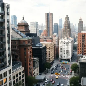 Aerial view of New York City showcasing luxury real estate and thriving business areas.