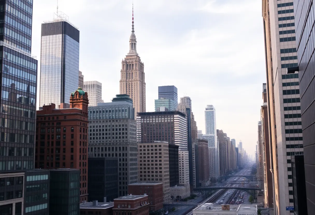 Breathtaking view of New York City skyline showcasing political change.