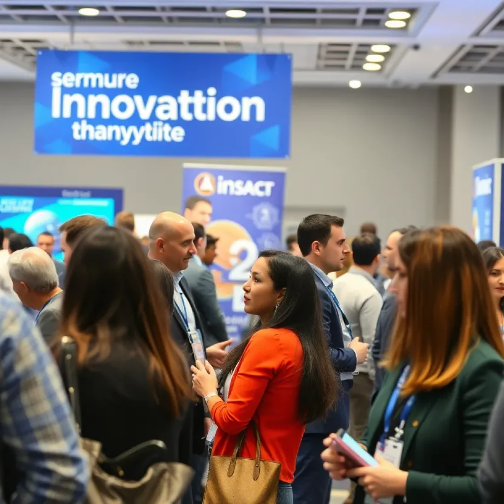 Attendees at the New York Innovation Summit network and engage in discussions.