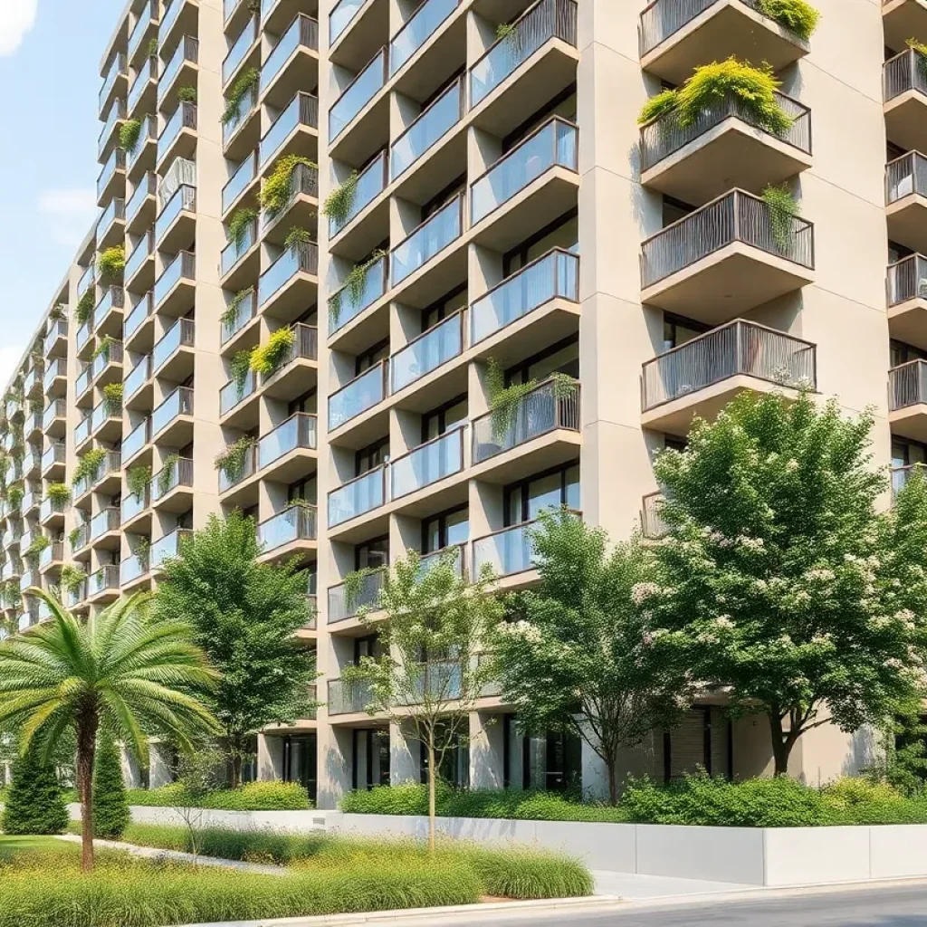 Architectural rendering of a new apartment building in Norwalk