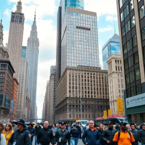 City skyline of New York representing public service opportunities