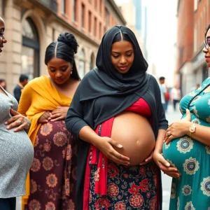 Doulas providing support to pregnant women in New York City.