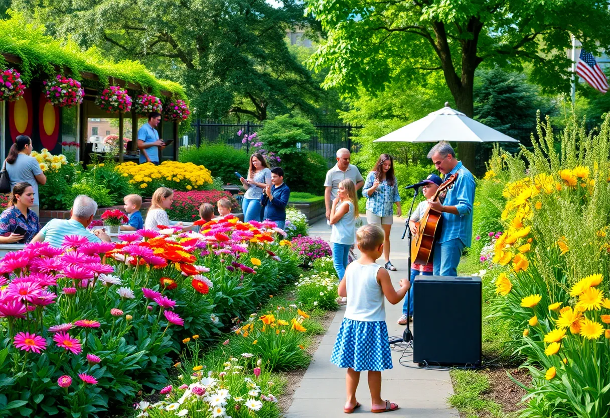 Summer garden event in New York City