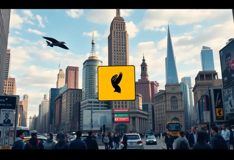 Conceptual image depicting New York City and immigration policies