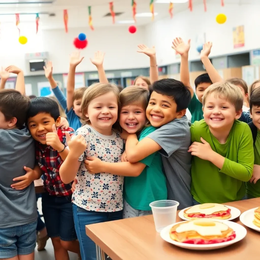 Students celebrating the last day of school in New York City