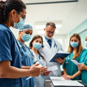 Medical professionals working together at NYU Langone Health