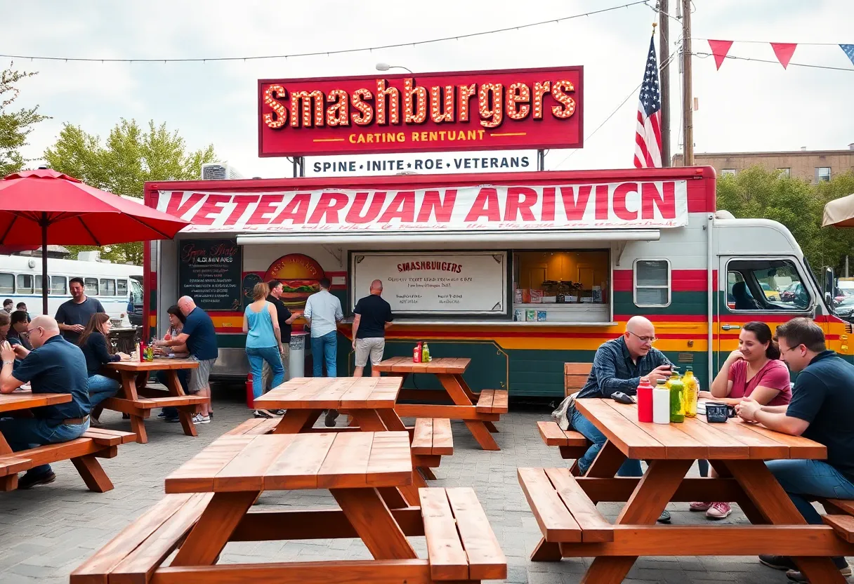 Community burger restaurant supporting veterans