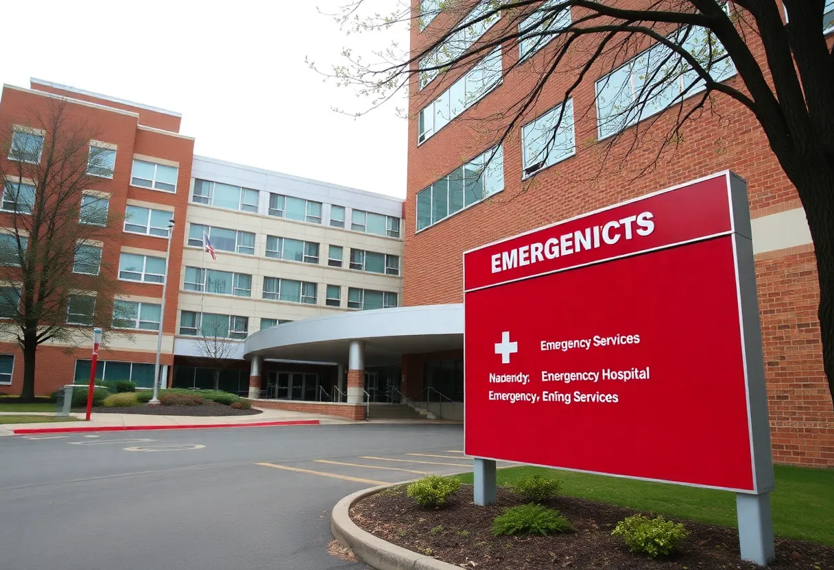 Exterior view of Stony Brook Hospital