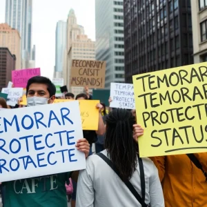 Diverse group advocating for Temporary Protected Status
