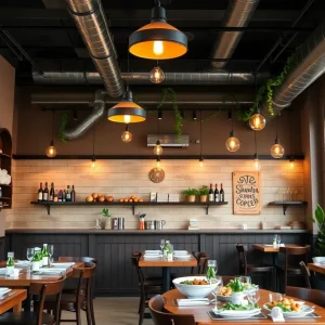 Interior of Taim Mediterranean Kitchen showcasing Mediterranean cuisine