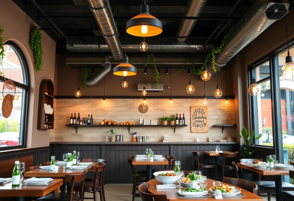 Interior of Taim Mediterranean Kitchen showcasing Mediterranean cuisine