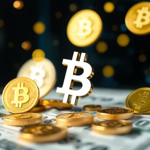 Visual representation of cryptocurrency investments in finance